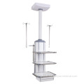 KDD-7 Cailing Double Arm Medical Tower ความสูงปรับความสูงของการยกไฟฟ้าการหมุนแนวนอนจี้